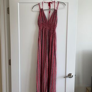 Band of Gypsies Red Maxi Dress; Size S